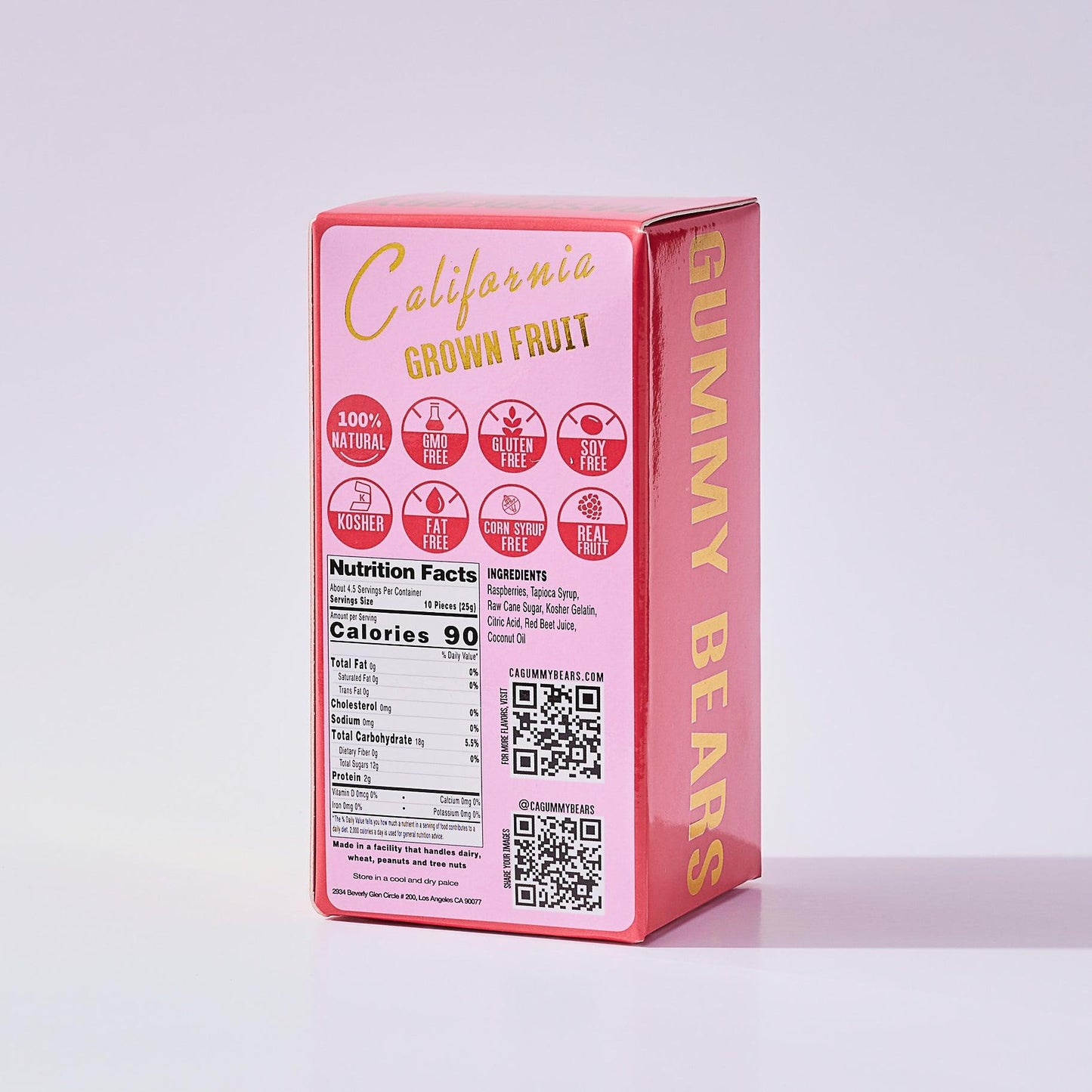 California Gummy Bears - Real Fruit 100% Natural Gummy Candies and Gummies
