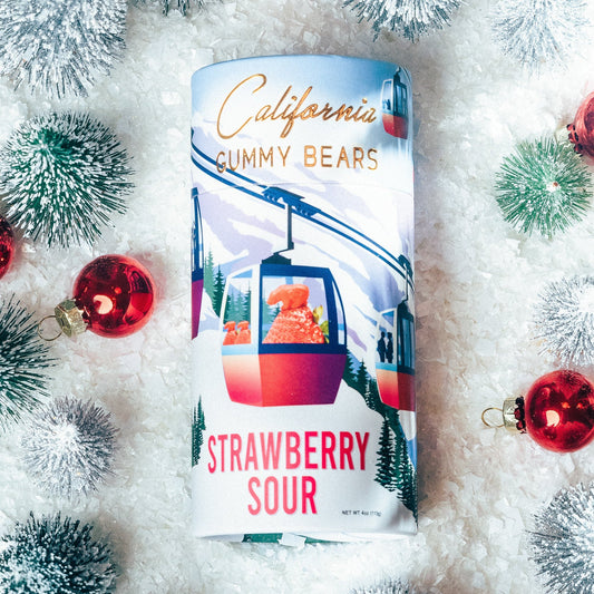 Holiday Sour Strawberry - Plant-Based Gummy Bears